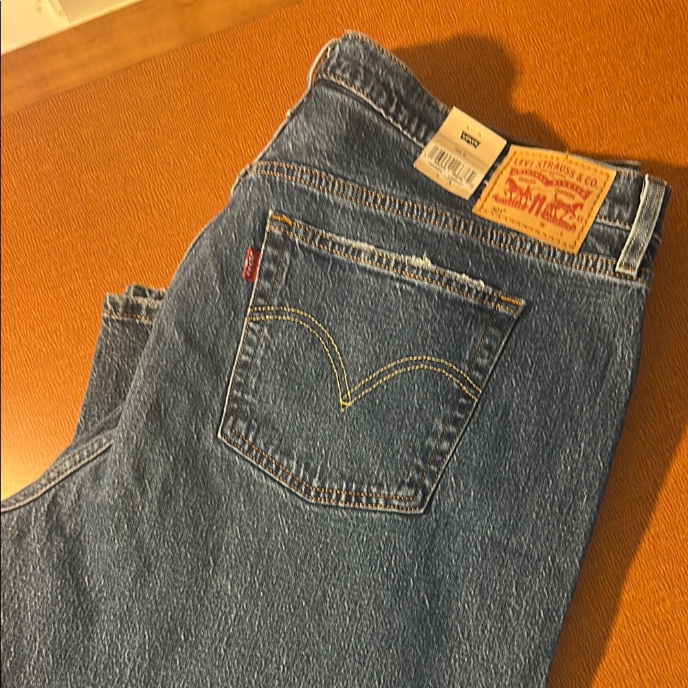 Levi's Blue Straight Leg Jeans Classic Style